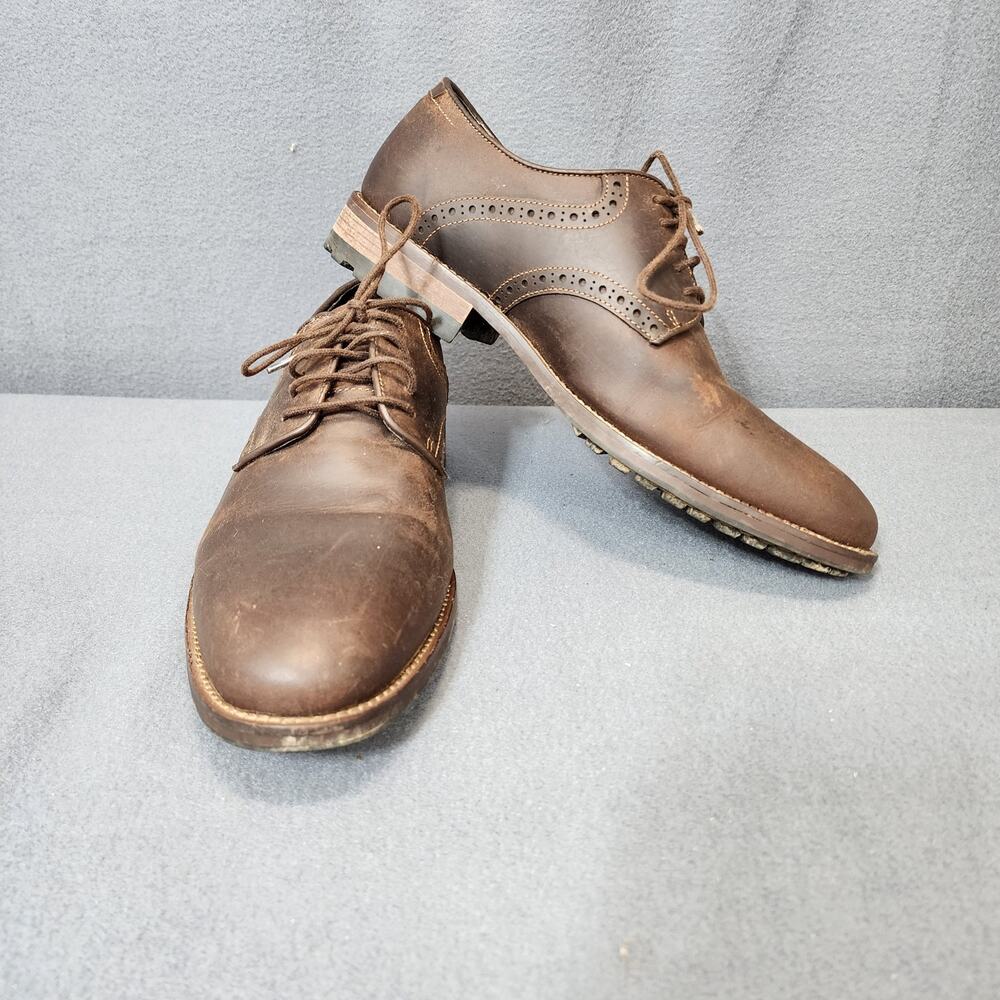 Warfield & Grand Mens Shoes Size 8 Carter 93804 Brown Leather Oxford Lace Up
